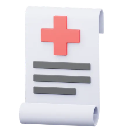 Conta médica  3D Icon