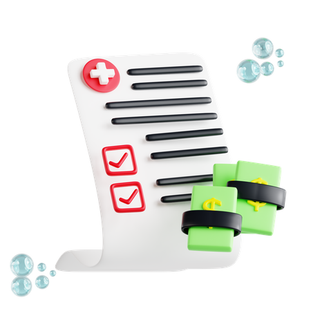 Conta médica  3D Icon