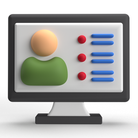 Perfil da conta  3D Icon