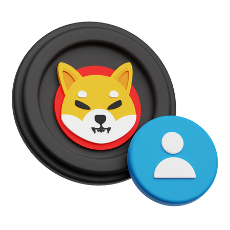Conta shiba inu  3D Icon