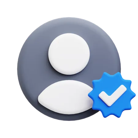 Conta verificada  3D Icon