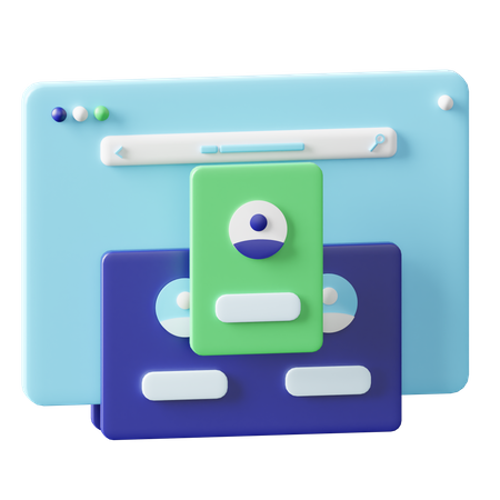 Conta web  3D Icon