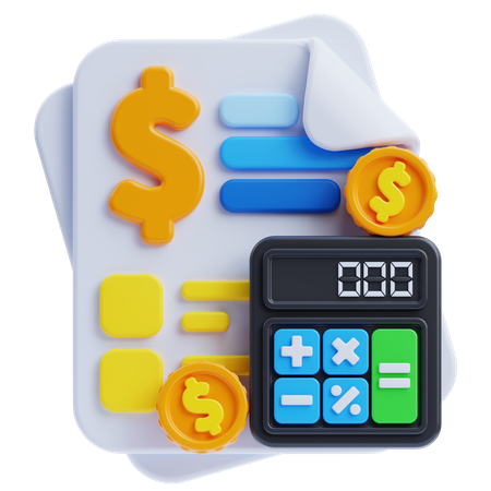 Contabilidad  3D Icon