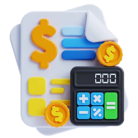 Contabilidad  3D Icon