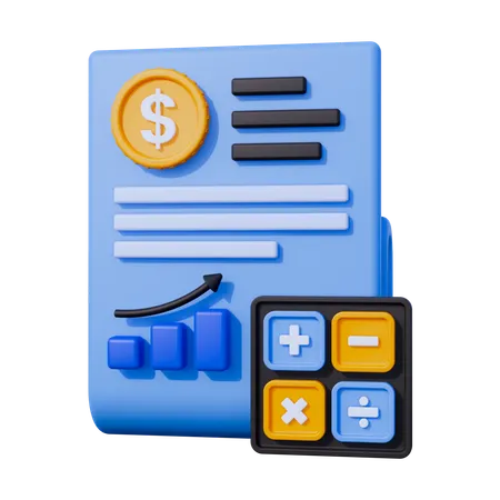 Contabilidad  3D Icon