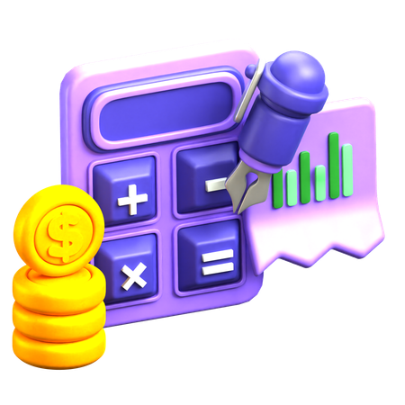 Contabilidad  3D Icon