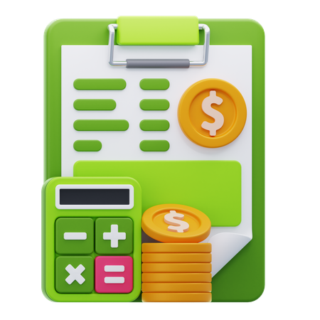 Contabilidad  3D Icon