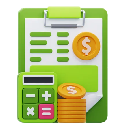 Contabilidad  3D Icon