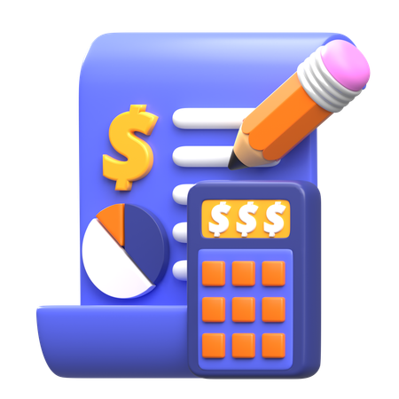 Contabilidad  3D Icon