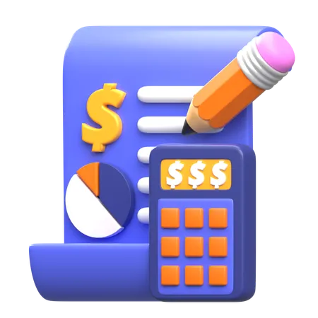 Contabilidad  3D Icon