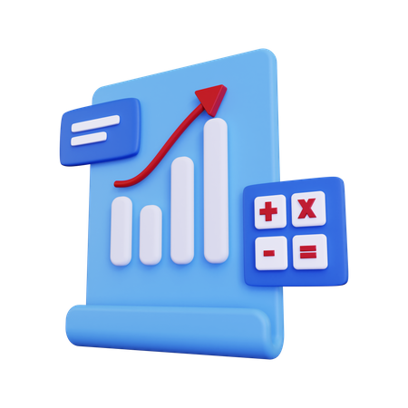 Contabilidad  3D Illustration