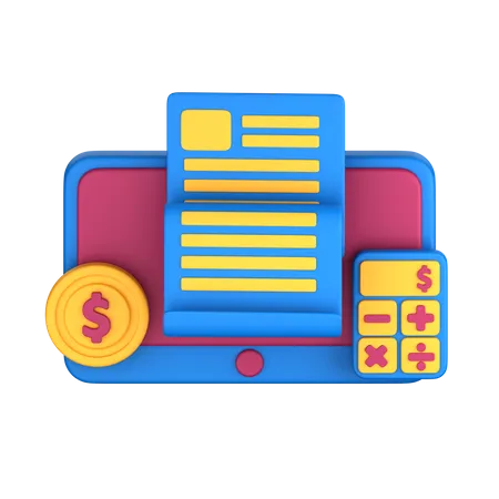 Contabilidad  3D Icon