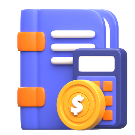 Contabilidad financiera  3D Icon