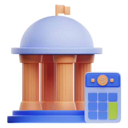 Contabilidad gubernamental  3D Icon