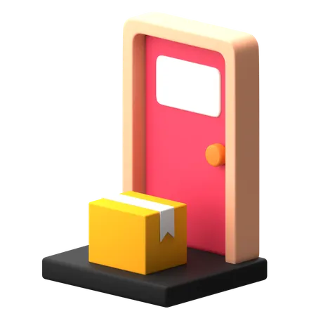 비대면 배달  3D Icon