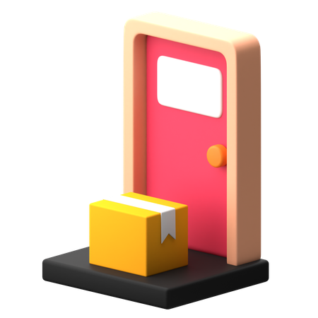 Contacless Delivery  3D Icon