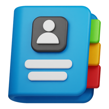 Contact  3D Icon