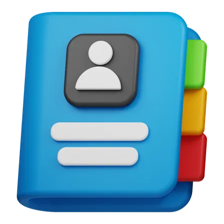 Contact  3D Icon