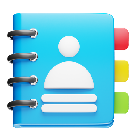 Contact  3D Icon