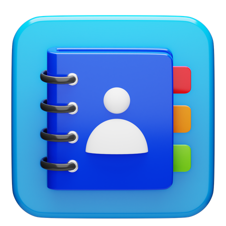 Contact  3D Icon
