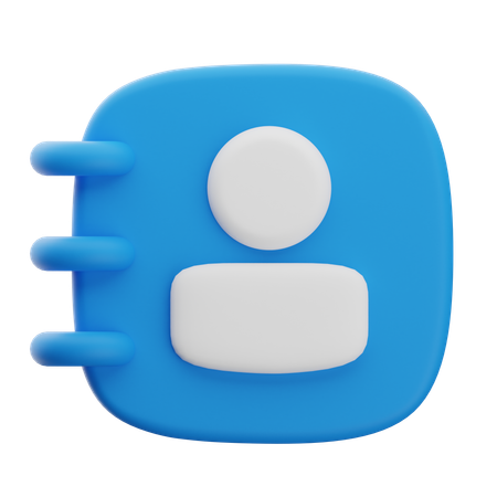 Contact  3D Icon