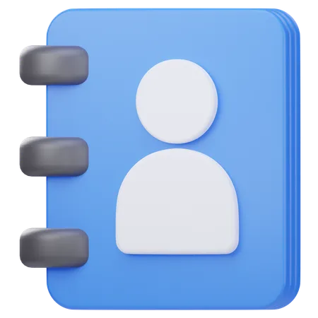 Contact  3D Icon