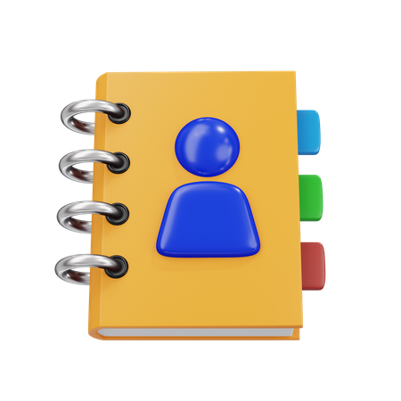 Contact  3D Icon