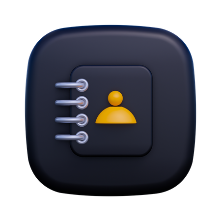 Contact  3D Icon