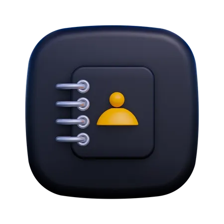 Contact  3D Icon