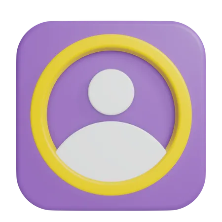 Contact  3D Icon