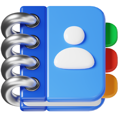 Contact  3D Icon