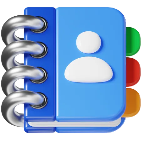 Contact  3D Icon