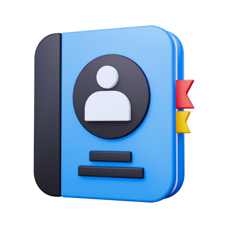 Contact  3D Icon