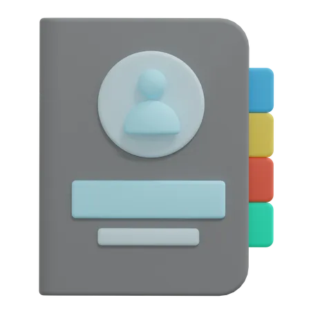 Contact  3D Icon