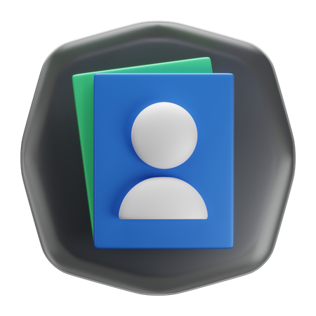 Contact  3D Icon