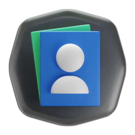 Contact  3D Icon