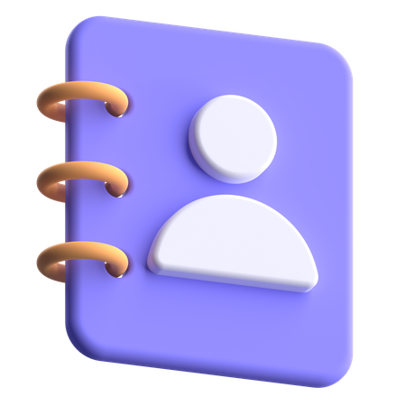 Contact  3D Icon