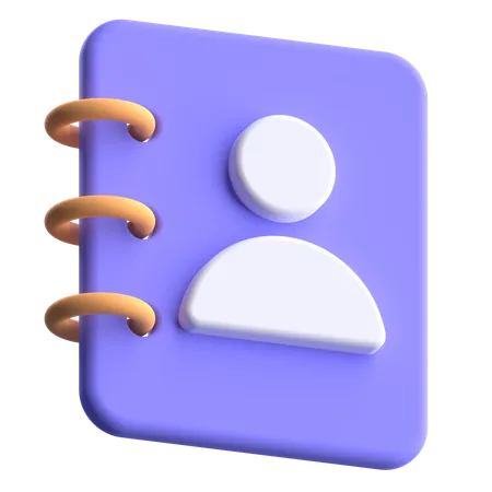 Contact  3D Icon