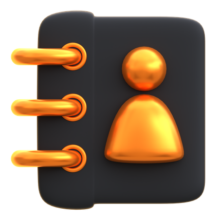 Contact  3D Icon