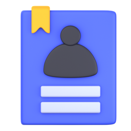 Contact  3D Icon