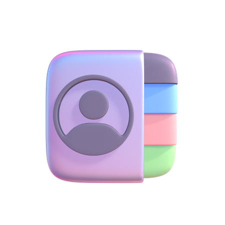 Contact  3D Icon