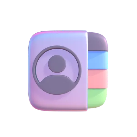 Contact  3D Icon