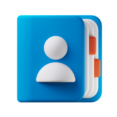 Contact  3D Icon