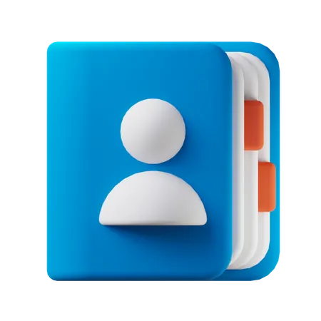 Contact  3D Icon