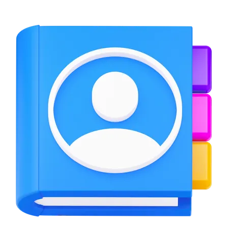 Contact  3D Icon