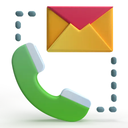 Contact  3D Icon