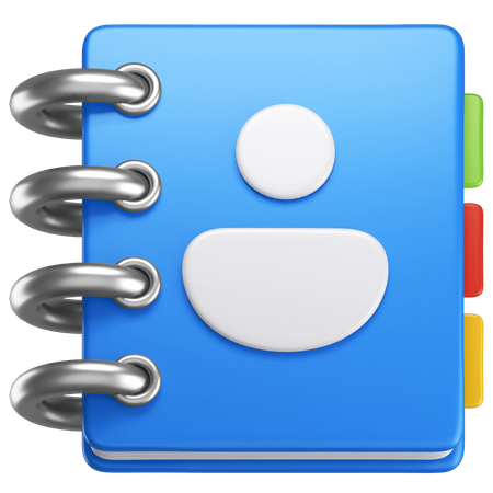 Contact  3D Icon