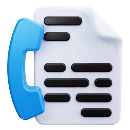 Contact  3D Icon