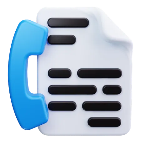 Contact  3D Icon