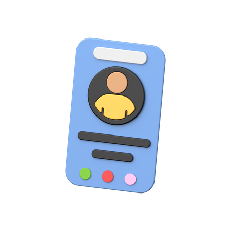 Contact  3D Icon